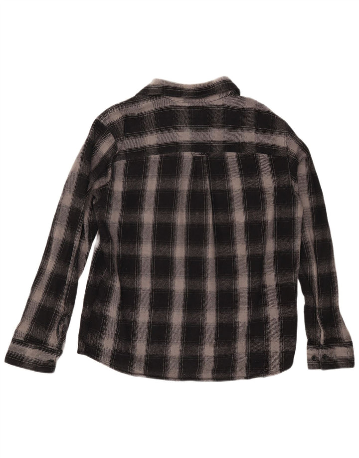 Cămașă de flanel pentru bărbați JACK & JONES XL, bumbac negru cu carouri