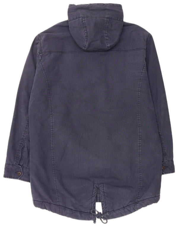 Jack & Jones Jachetă Parka Sherpa cu glugă pentru bărbați UK 42 XL Bumbac bleumarin