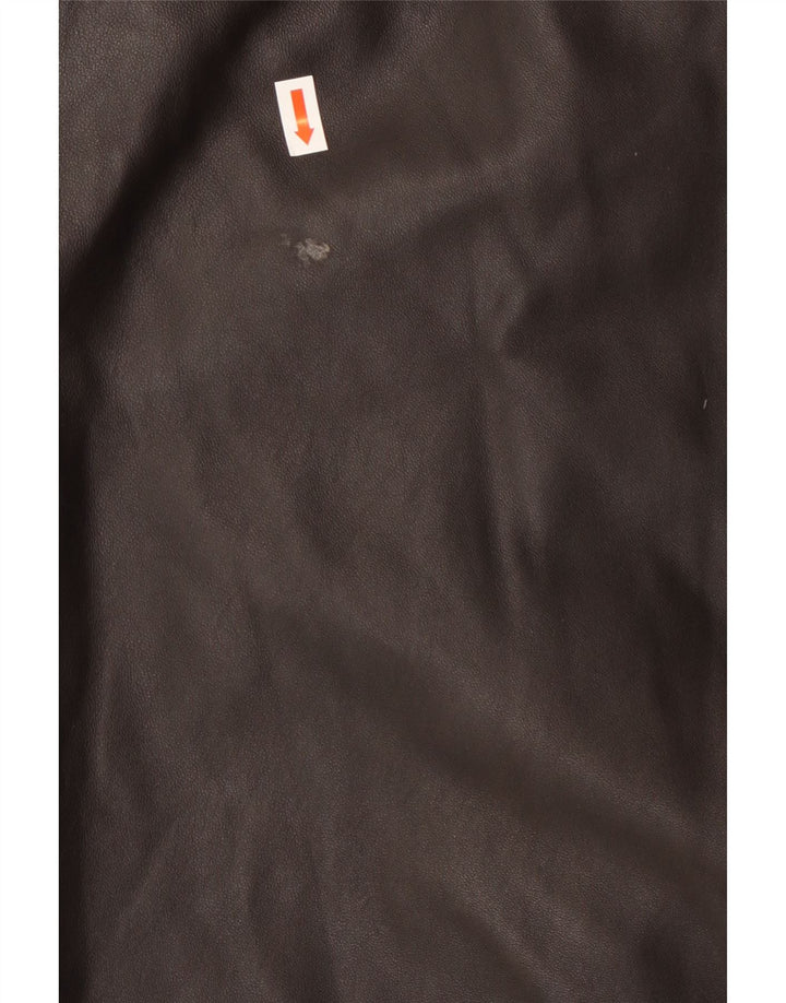 Geacă Bomber din piele pentru bărbați Geox UK 42 XL, piele neagră