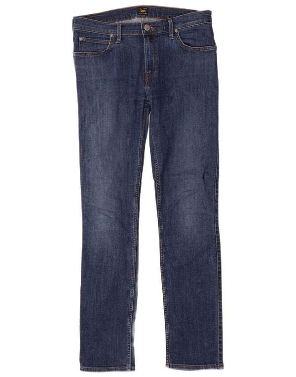 Blugi drepti LEE Jade pentru femei W32 L32 bumbac albastru