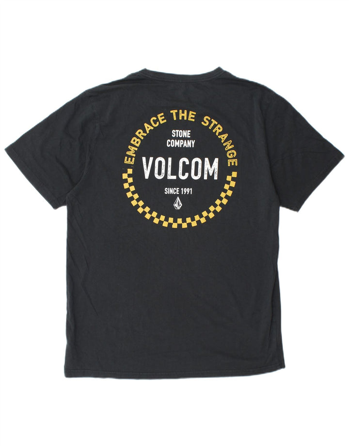 Tricou grafic pentru bărbați VOLCOM, cu croiala modernă, mare, negru, bumbac