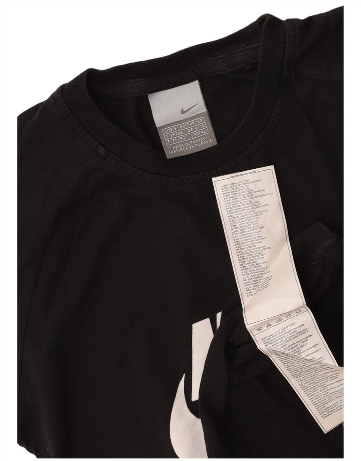 Tricou grafic pentru femei NIKE Top UK 8/10 Small Black Bumbac