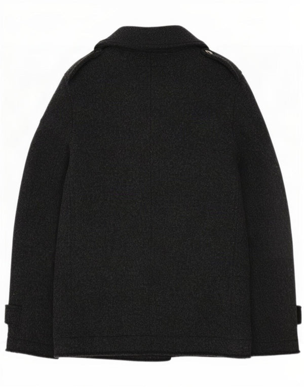 Roy Rogers Mens Pea Coat IT 48 Medium Grey Wool