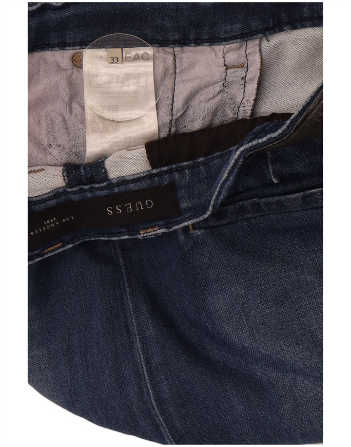 Blugi slim pentru bărbați Guess W33 L32 bleumarin