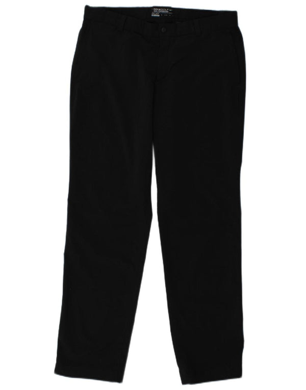 Pantaloni chino drepti pentru bărbați Dri Fit NIKE L33 L32 Poliester negru