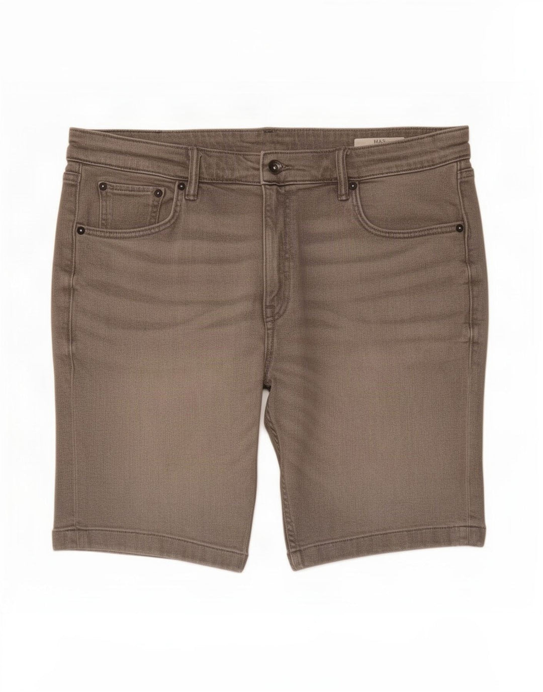 Pantaloni scurți din denim pentru bărbați Marks & Spencer W36, bumbac gri mare