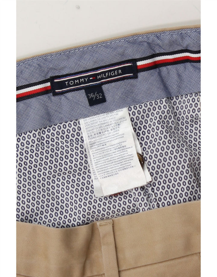 TOMMY HILFIGER Pantaloni chino slim pentru bărbați L36 L32 bumbac bej
