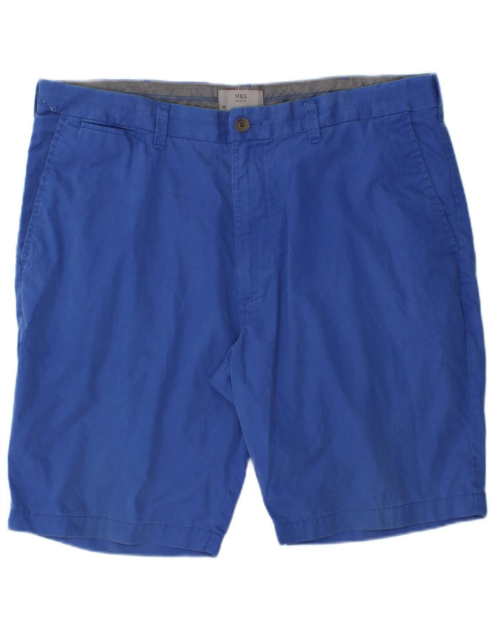 Pantaloni scurți chino pentru bărbați Marks & Spencer W38 XL Bumbac albastru