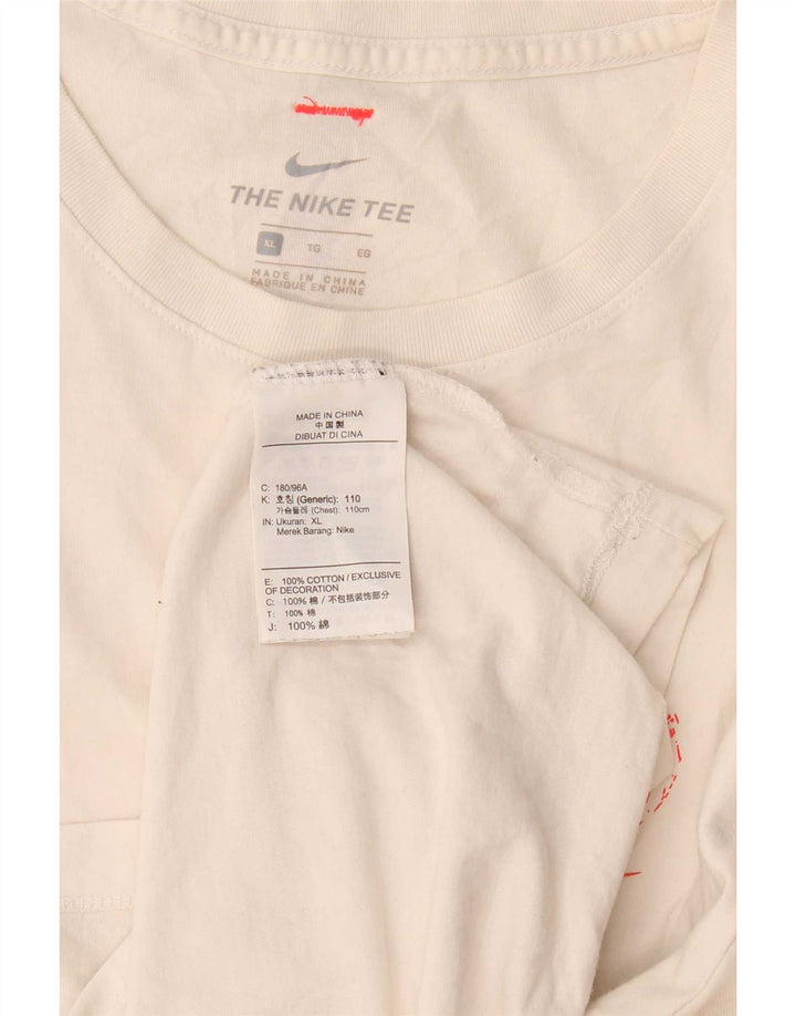Tricou grafic pentru bărbați Nike Top XL Bumbac alb