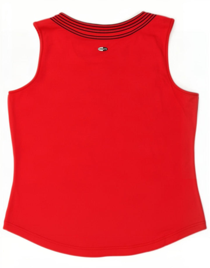 Vest Vest Top Femei Adidas UK 16 Large Red Nylon