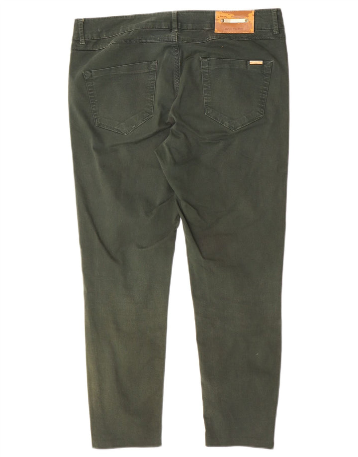Blugi Zara femei Crop Slim EU 40 Medium W30 L24 Verde