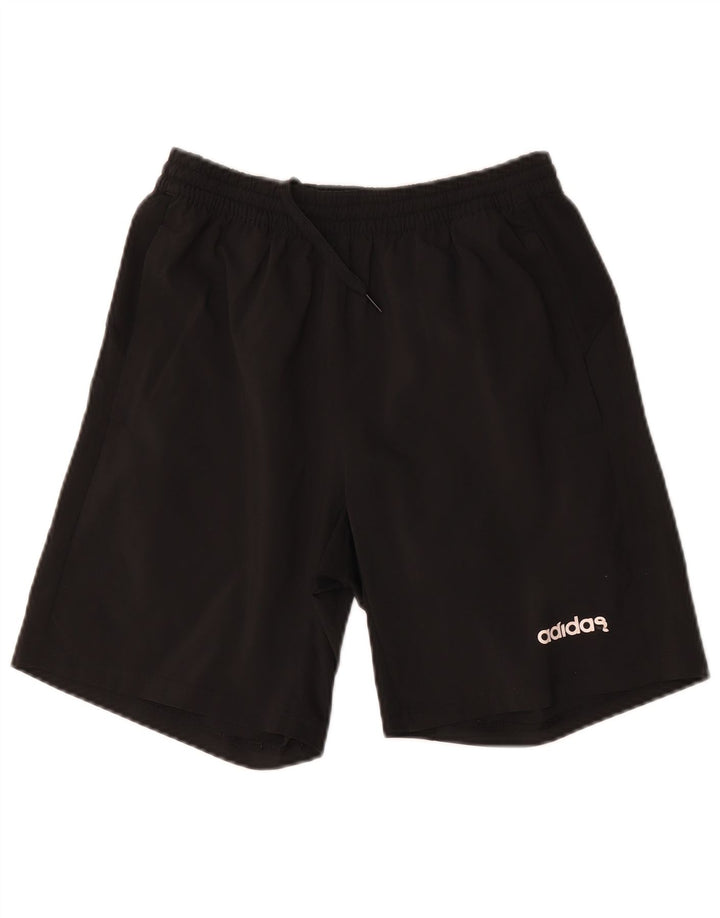 Pantaloni scurți sport Aeroready Adidas pentru bărbați, poliester negru mic