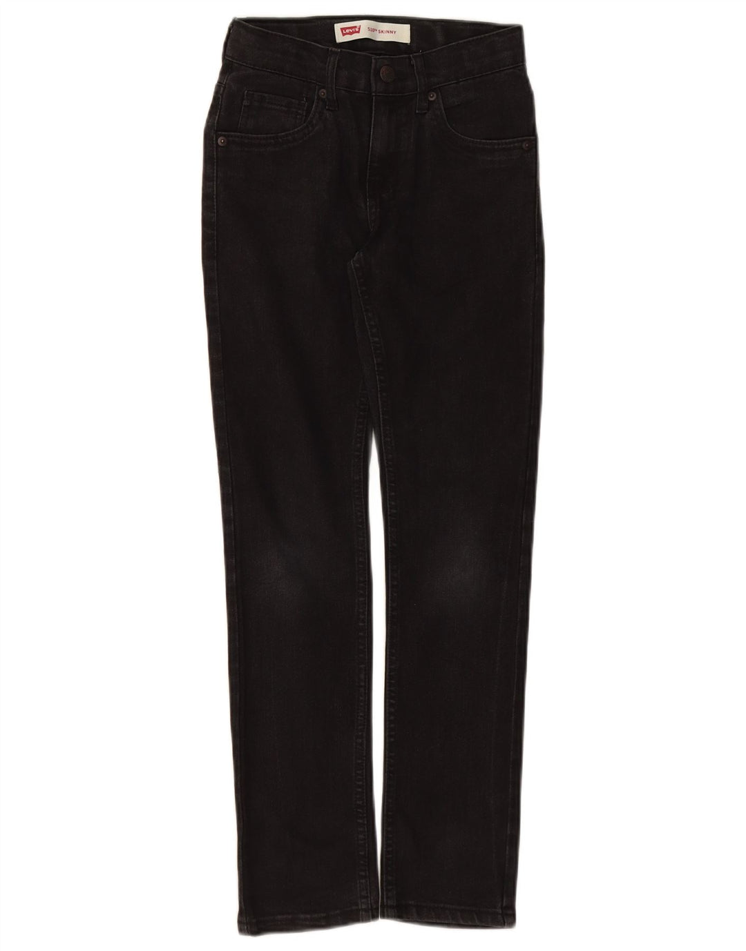 Blugi skinny pentru fete LEVI'S 510 9-10 ani W24 L26 bumbac negru