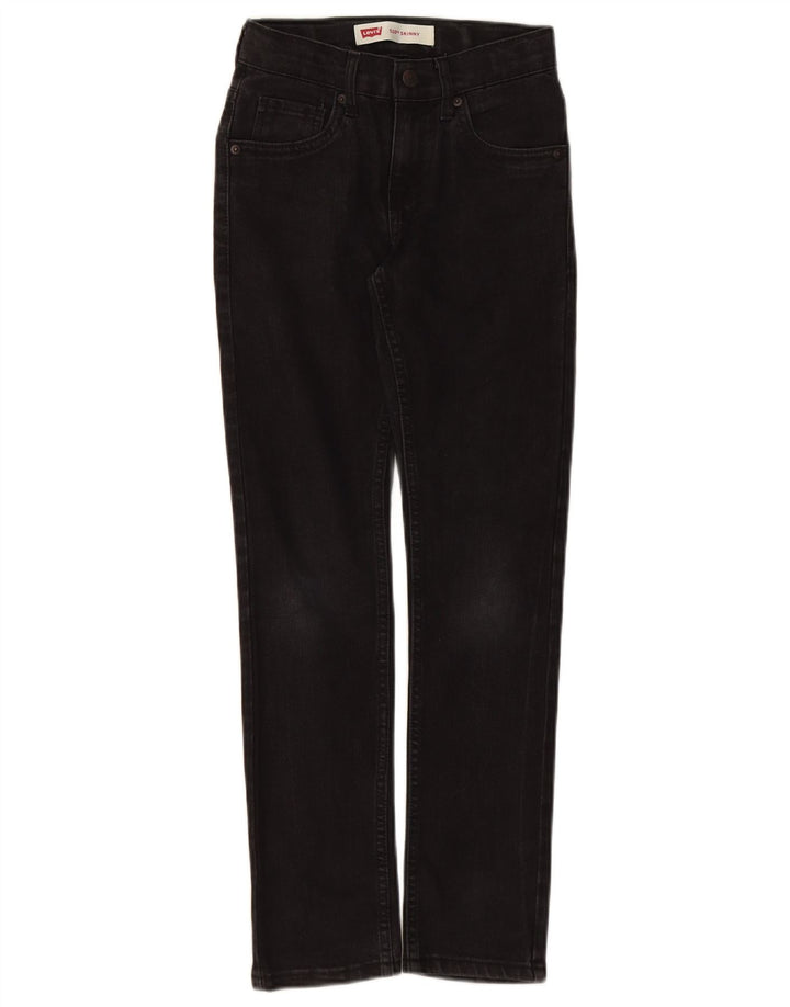 Blugi skinny pentru fete LEVI'S 510 9-10 ani W24 L26 bumbac negru