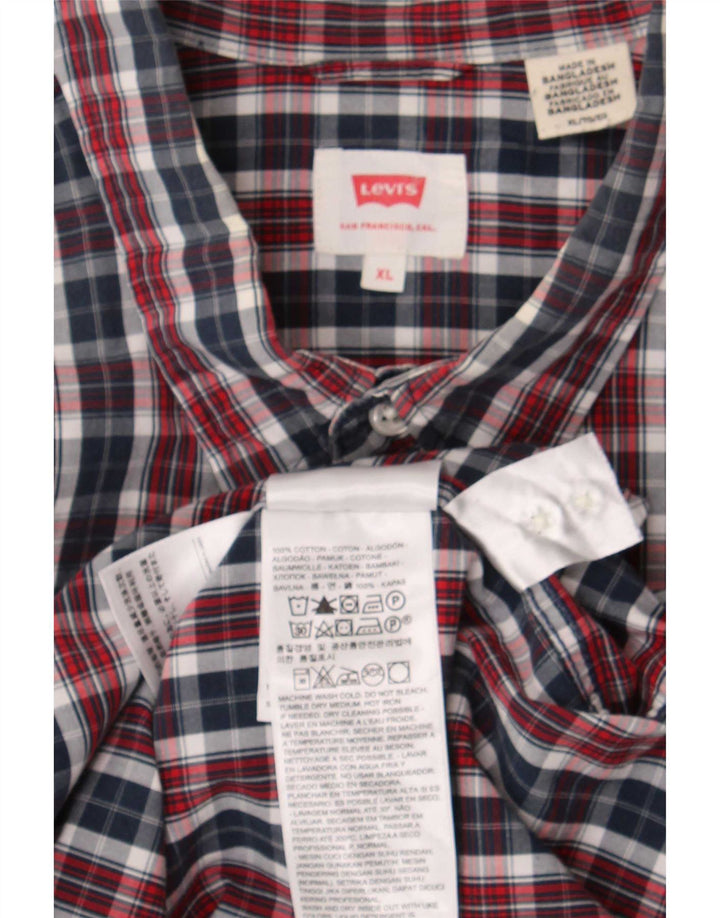 Cămașă pentru bărbați Levi's Regular Fit XL, bumbac cu carouri multicolore