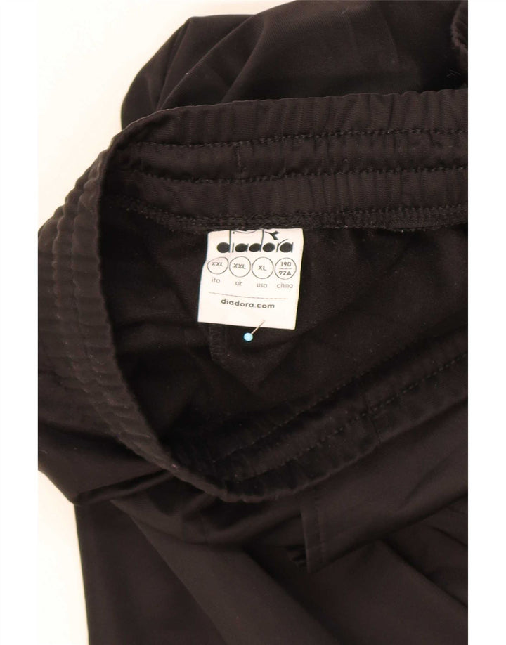 Pantaloni de trening Diadora pentru bărbați, 2XL, poliester negru