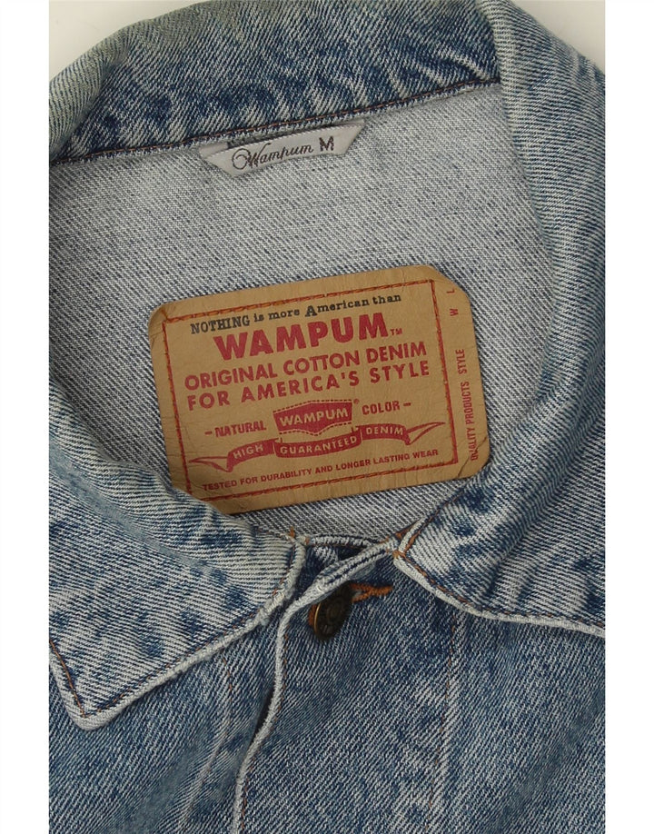 WAMPUM Mens Denim Jacket UK 38 Medium Blue Vintage Wampum and Second-Hand Wampum from Messina Hembry 