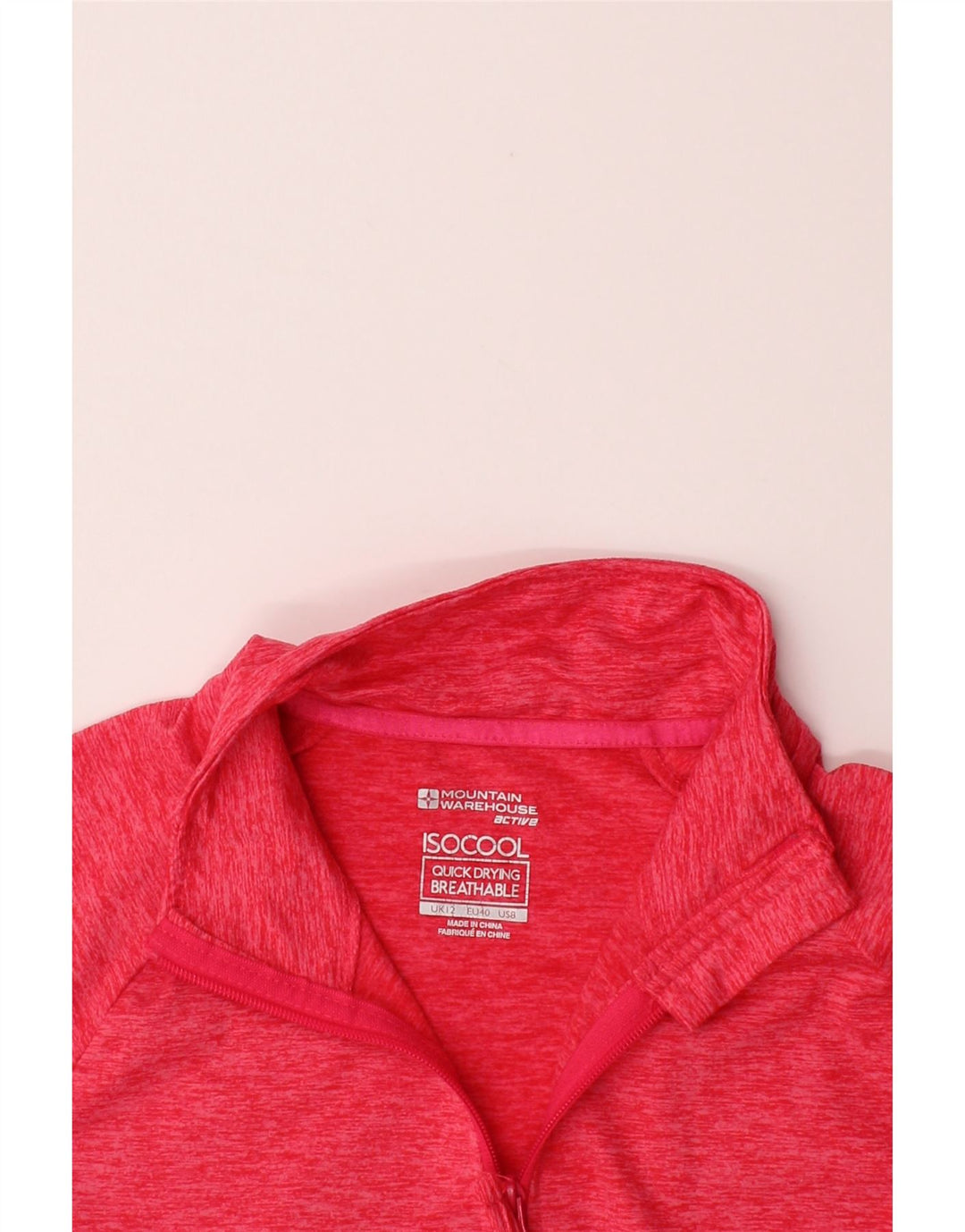 MOUNTAIN WAREHOUSE Womens Tracksuit Top Jacket UK 12 Medium  Pink Vintage Mountain Warehouse and Second-Hand Mountain Warehouse from Messina Hembry 