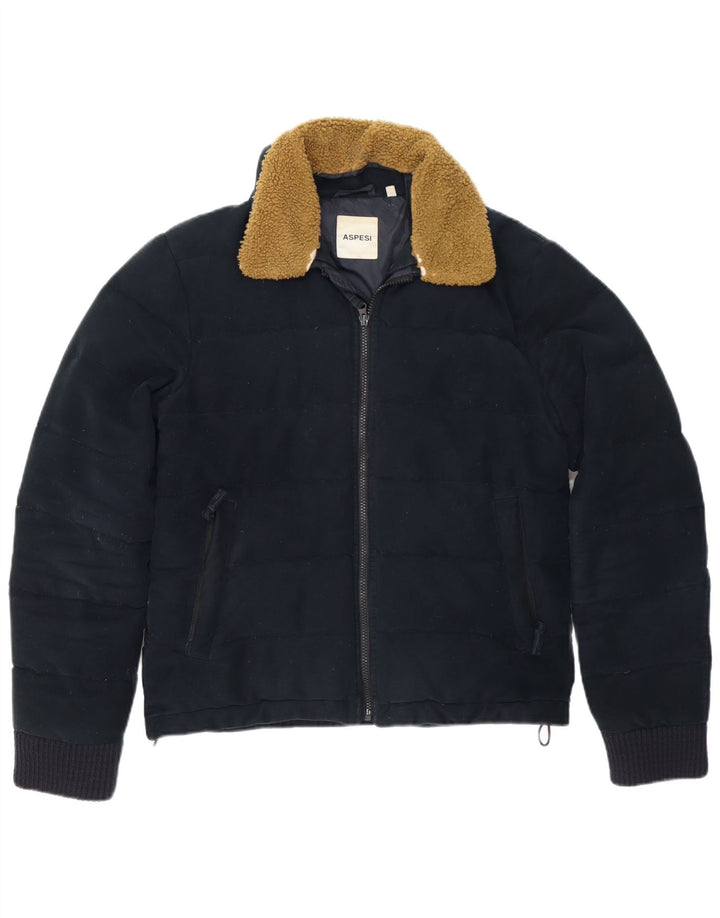Jachetă căptușită pentru bărbați Aspesi UK 38 Medium Bleumarin Bumbac