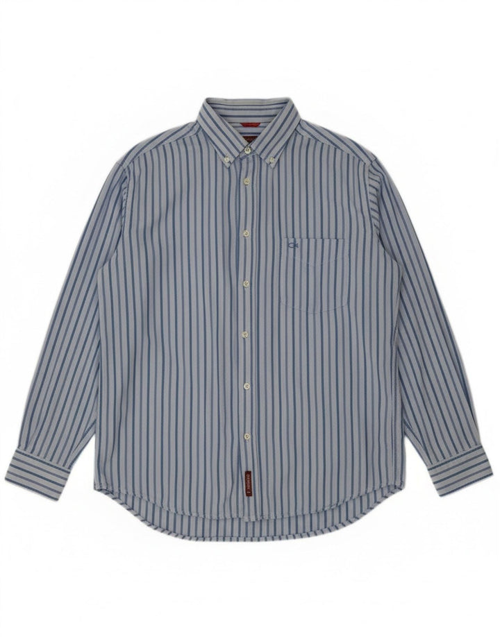 Cămașă pentru bărbați Carrera, mare, albastru, bumbac cu dungi