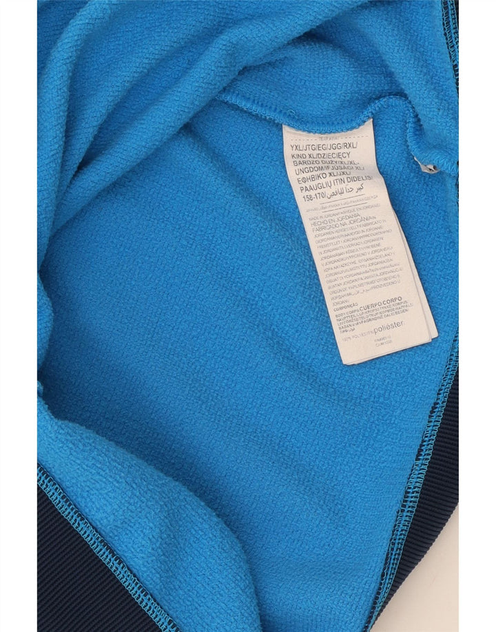 UNDER ARMOUR Boys Zip Neck Sweatshirt Jumper 13-14 YearsXL  Blue Polyester Vintage Under Armour and Second-Hand Under Armour from Messina Hembry 