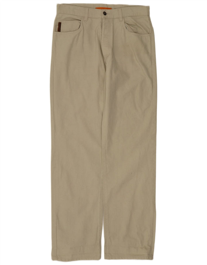 Pantaloni casual drepti pentru bărbați TIMBERLAND L32 L33 bumbac bej