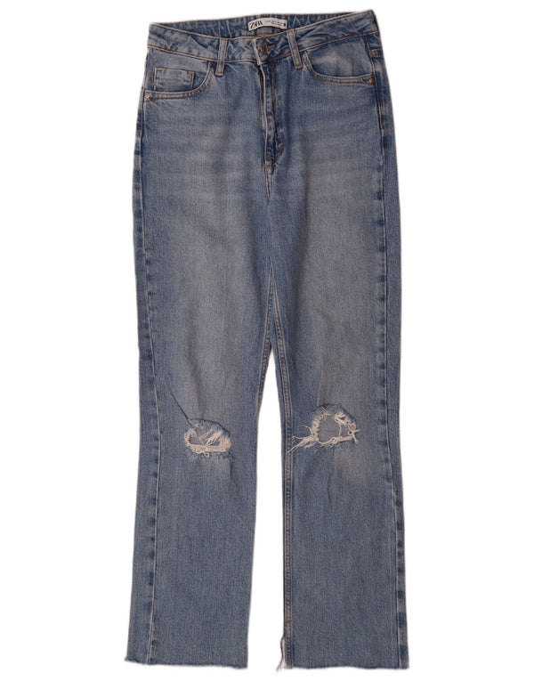 Blugi Bootcut pentru Damă Zara EU 36 XS L26 L30 Bumbac Albastru