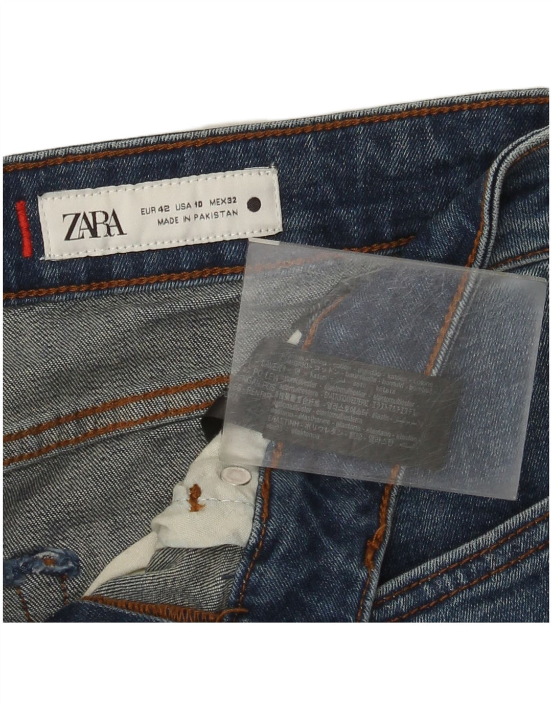 Blugi Zara Femei Bootcut EU 42 Large W32 L29 Blue Bumbac