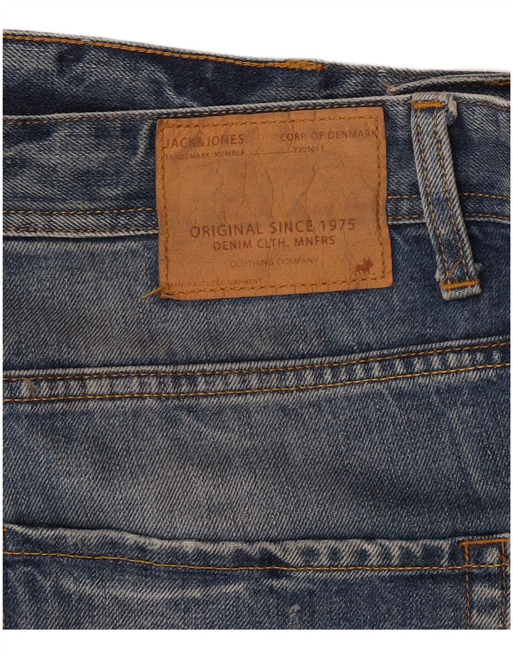 Pantaloni scurți Jack & Jones pentru bărbați, învechiți, din denim, cu croiala normală, W38 XL, albastru