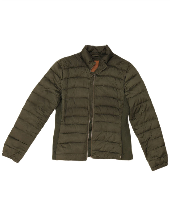 Jachetă căptușită pentru femei Massimo Dutti UK 14, mare, kaki, poliester