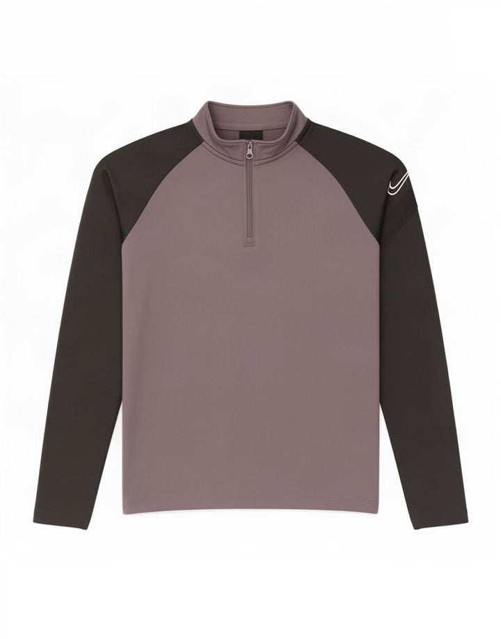 Trening pentru băieți Dri Fit Pullover Top 12-13 ani, mare, gri, bloc de culoare