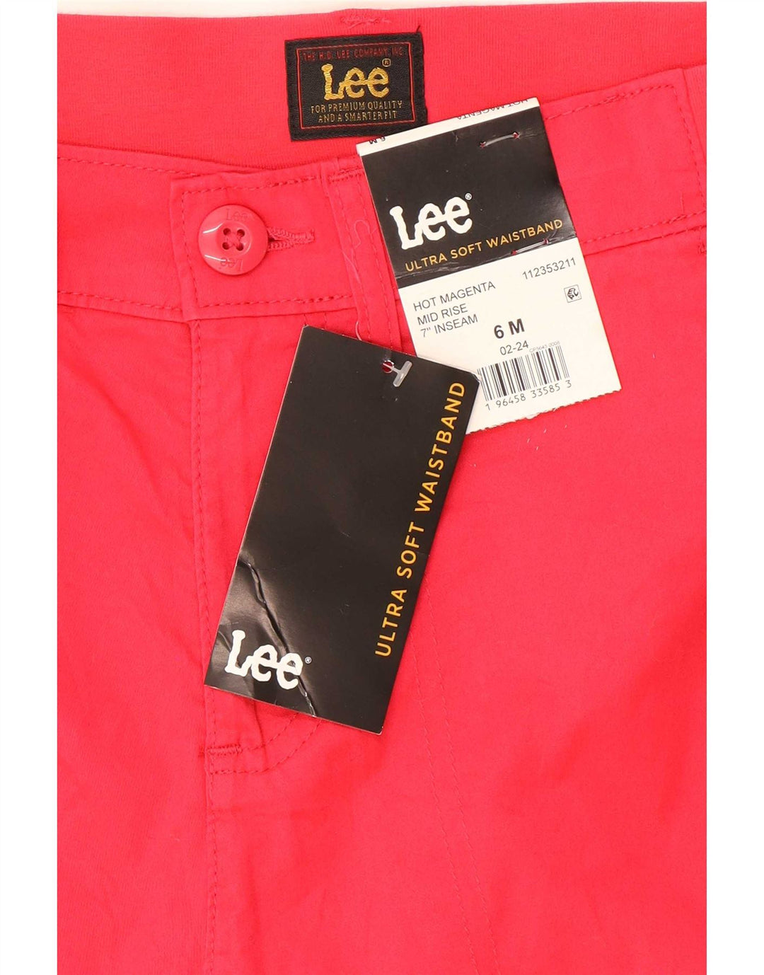 Pantaloni scurți chino pentru femei Lee US 6 Medium W30 Bumbac roșu
