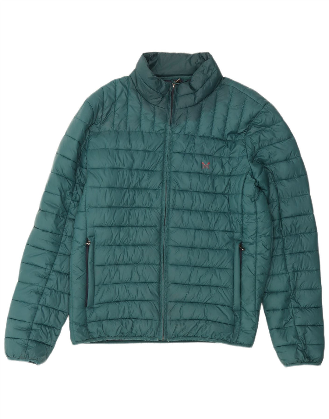 CREW CLOTHING Jachetă căptușită pentru bărbați UK 40 Large Green Nylon