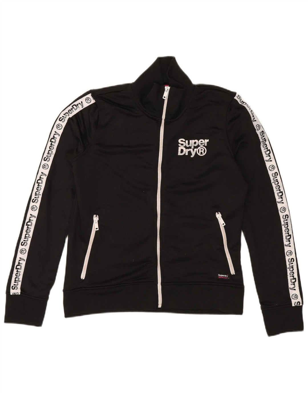 SUPERDRY Jachetă de trening pentru femei UK 14 Medium Black Colorblock