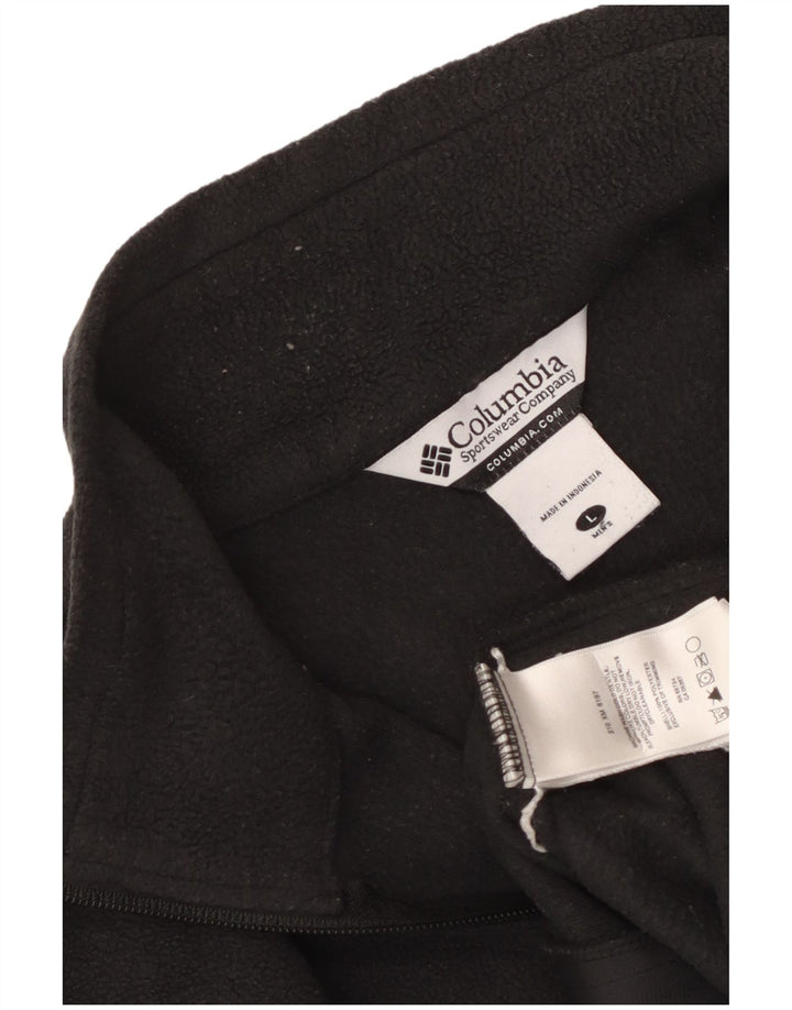 Jachetă fleece Mizzou Columbia pentru bărbați UK 40, mare, negru, poliester