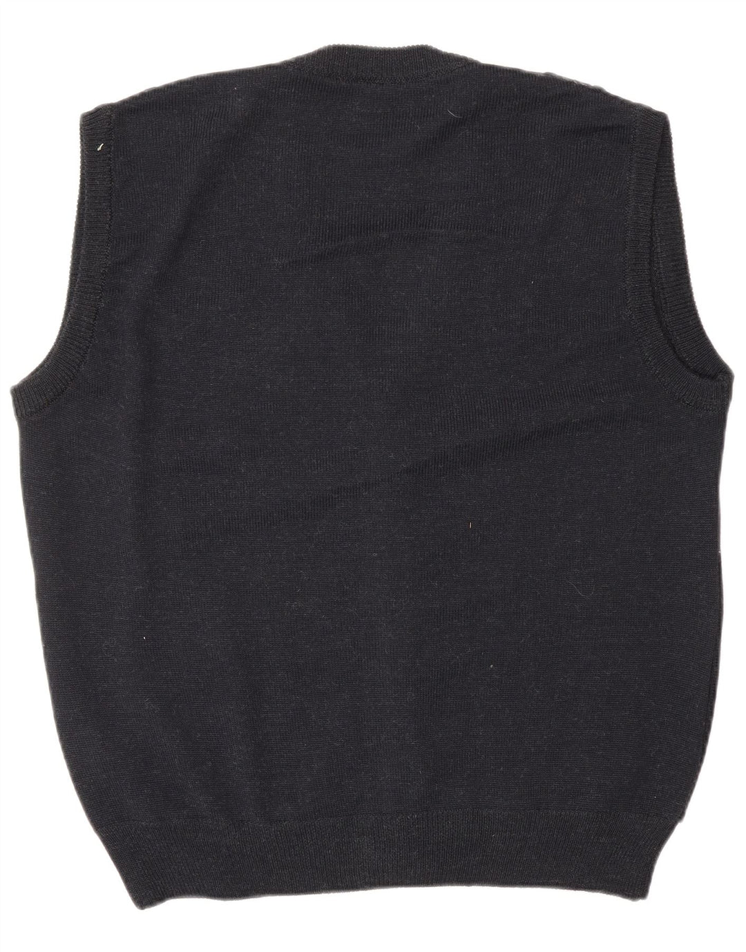 Pulover cardigan fără mâneci pentru bărbați VINTAGE IT 52 Large Gri Argyle/Diamond