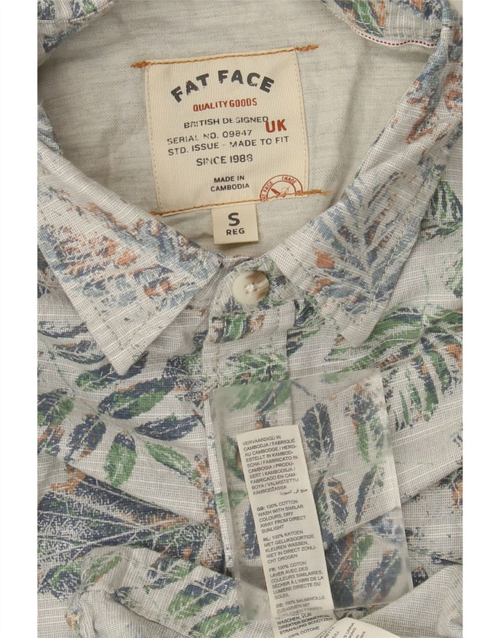 Cămașă cu mânecă scurtă pentru bărbați Fat Face, bumbac floral multicolor mic