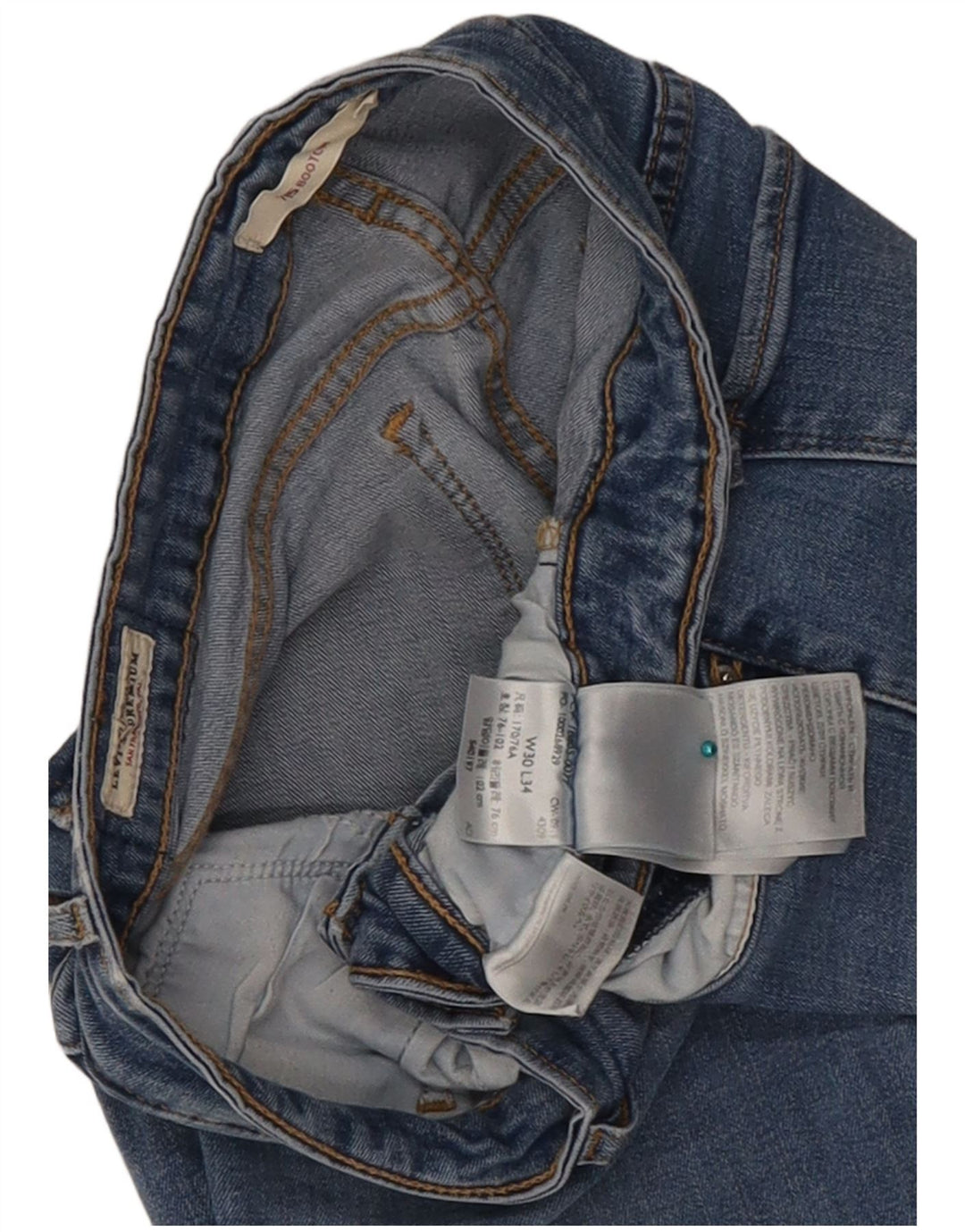 Blugi Levi's 715 Bootcut W30 L27 Bumbac albastru