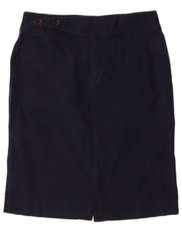 Fusta dreaptă pentru femei Ralph Lauren US 8 Medium W32 Bumbac bleumarin