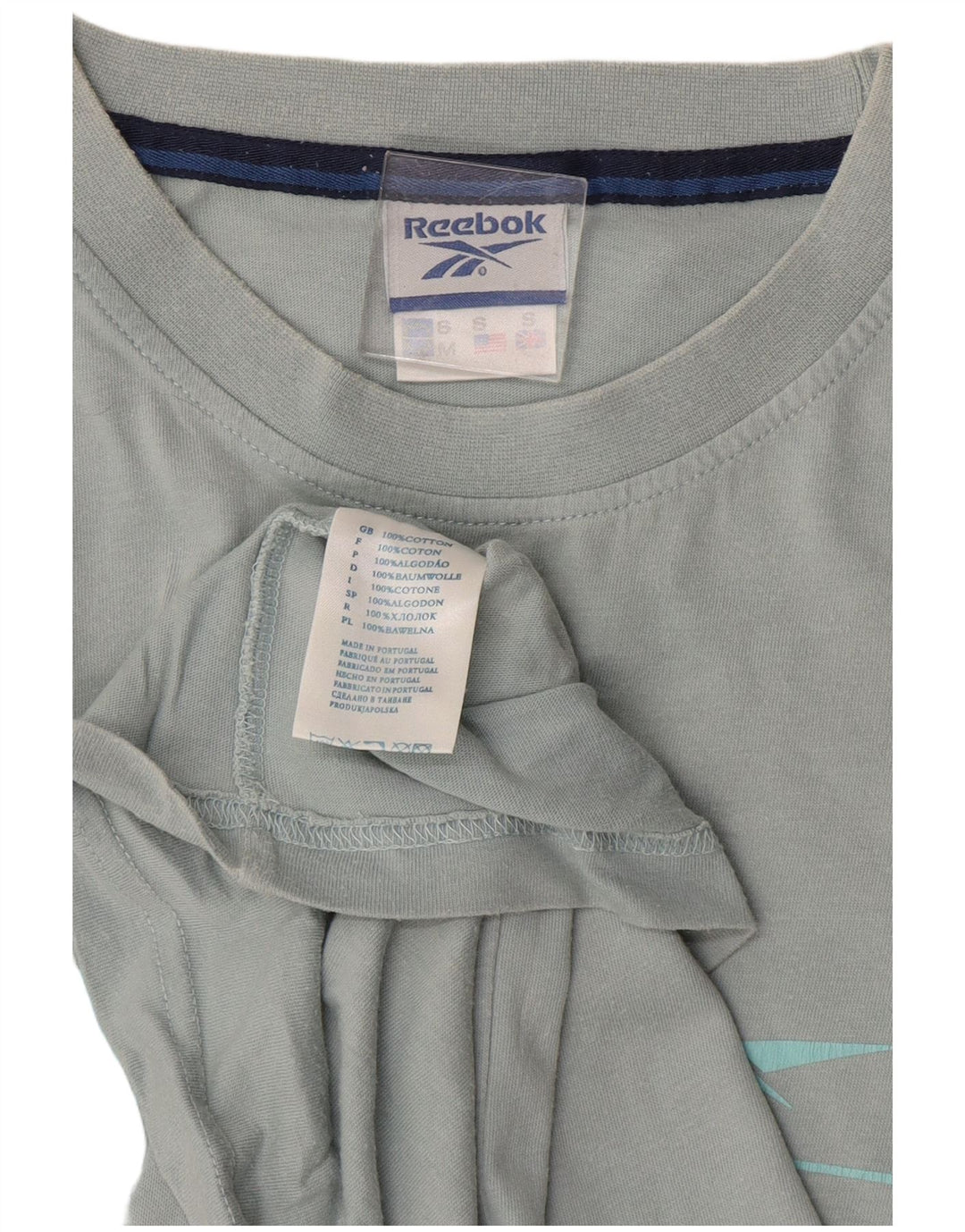 Tricou grafic REEBOK pentru bărbați Top mic, albastru, bumbac