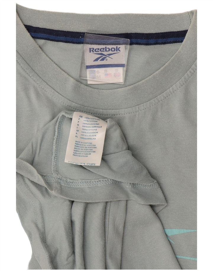 Tricou grafic REEBOK pentru bărbați Top mic, albastru, bumbac