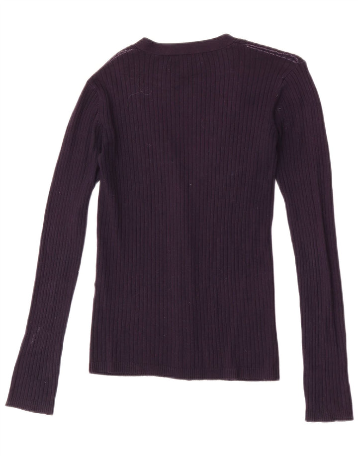 Pulover cardigan pentru femei Zara UK 12 Mov mediu