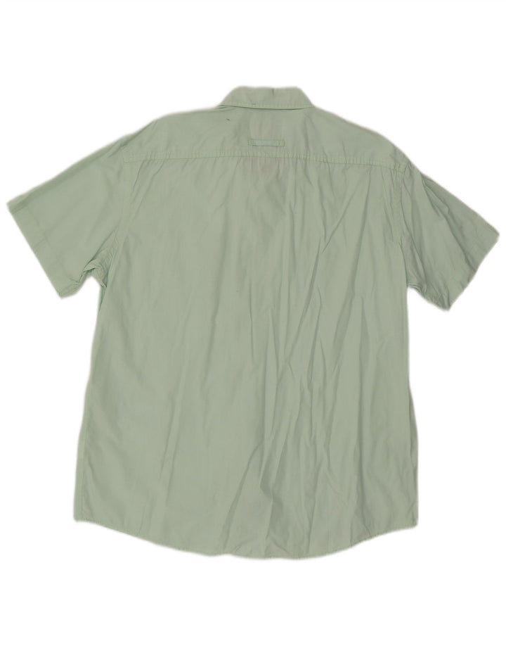 Cămașă cu mânecă scurtă pentru bărbați Camel Active Regular Fit XL, bumbac verde