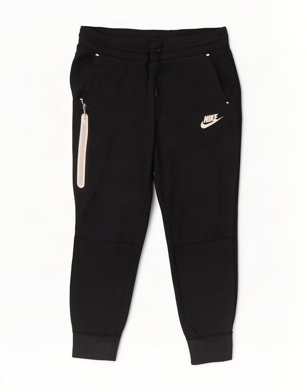 Nike Mens Tracksuit Trousers Joggers Medium Black Colourblock Cotton