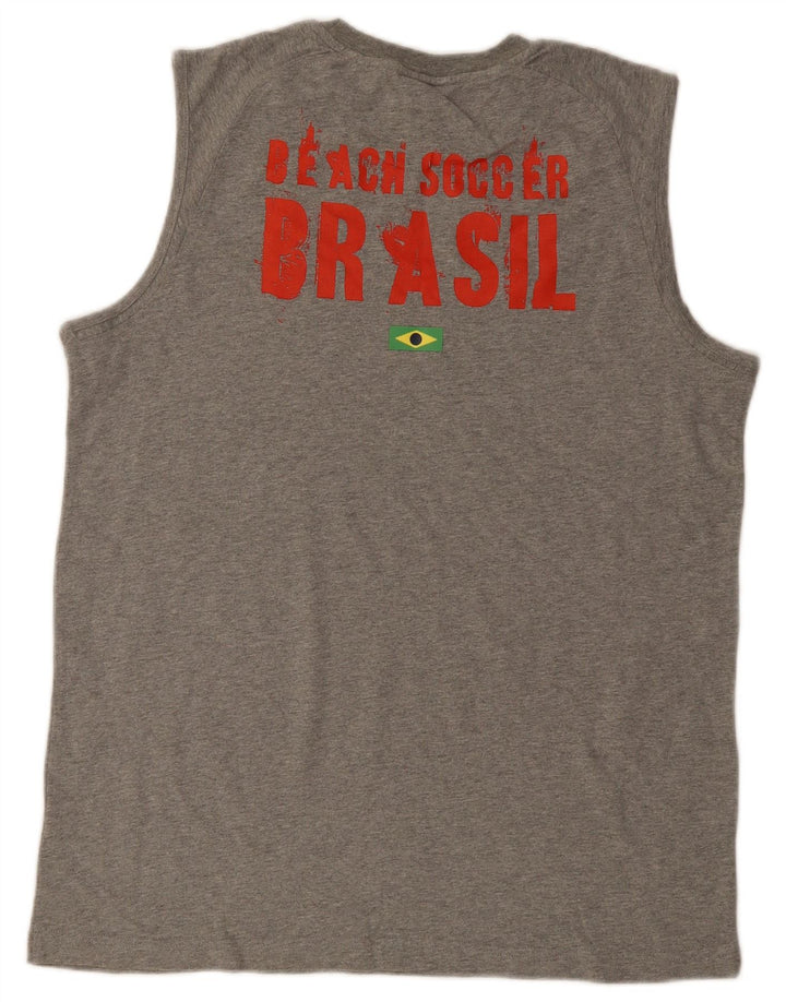 UMBRO Vest cu grafică pentru bărbați, XL, bumbac gri