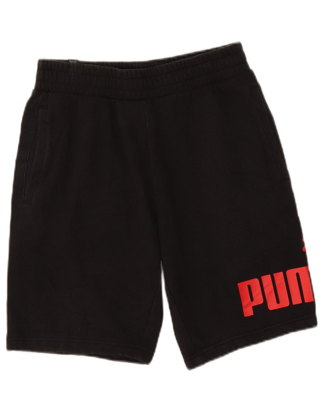 Pantaloni scurti sport grafic PUMA pentru bărbați, mici, negri