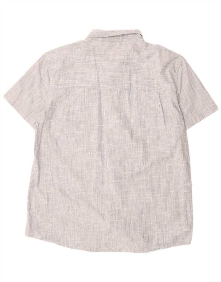 Cămașă cu mânecă scurtă pentru bărbați Mountain Warehouse, bumbac albastru XL