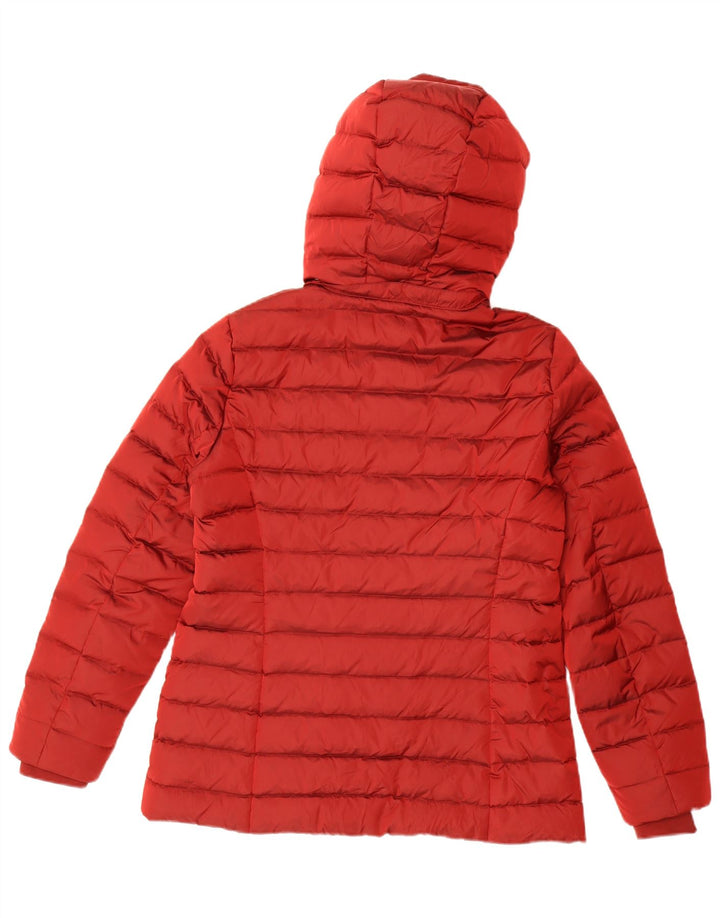 Jachetă căptușită cu glugă pentru femei Sisley UK 12 Medium Red
