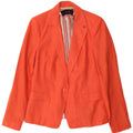 Blazer pentru femei Zara cu 1 nasture, UK 12, portocaliu mediu
