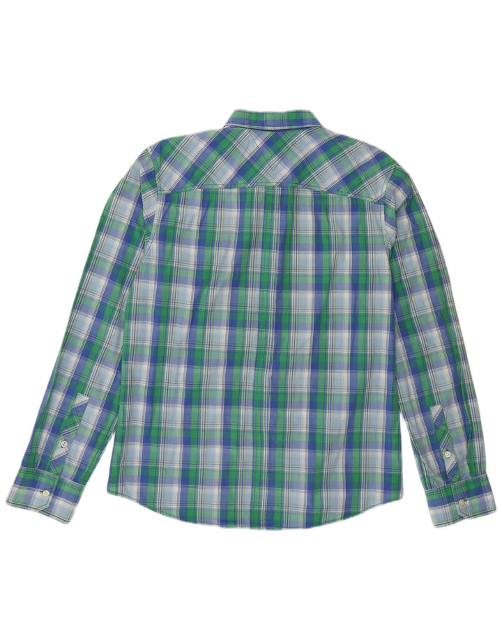 Cămașă pentru bărbați Tommy Hilfiger XL, bumbac cu carouri verde